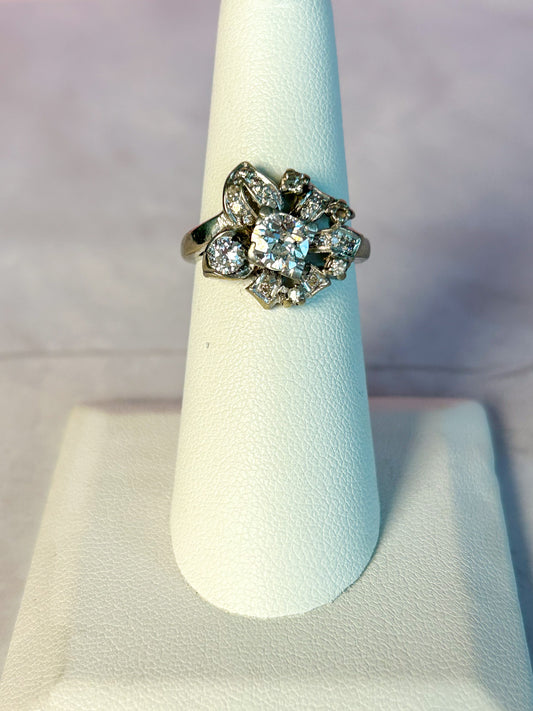 14k 1930s Diamond Ring