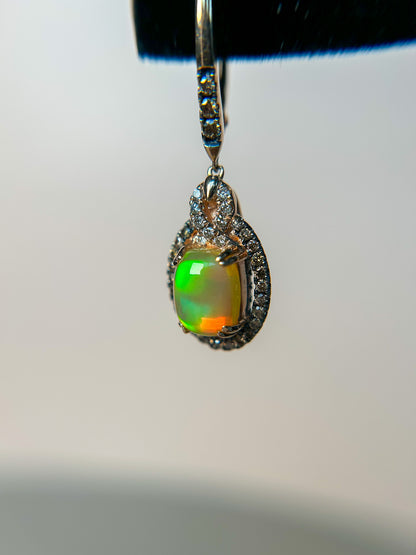 Opal Earrings - 1960s