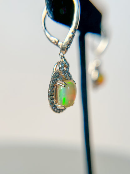 Opal Earrings - 1960s