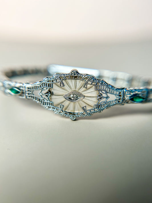 1920s Camphor Glass Bracelet