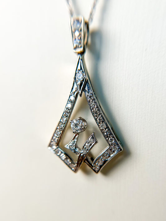 1940s Diamond Pendant