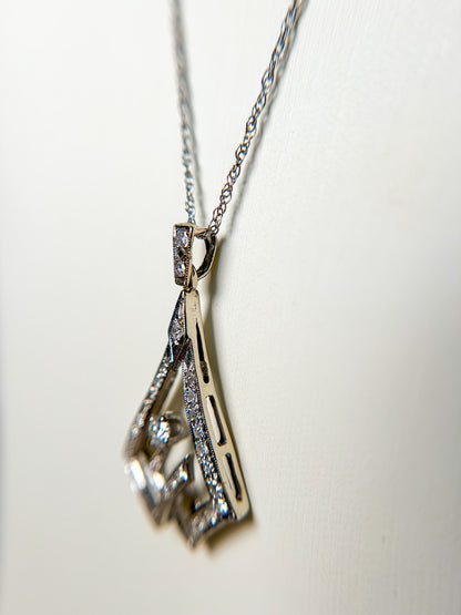 1940s Diamond Pendant