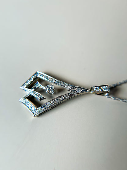 1940s Diamond Pendant