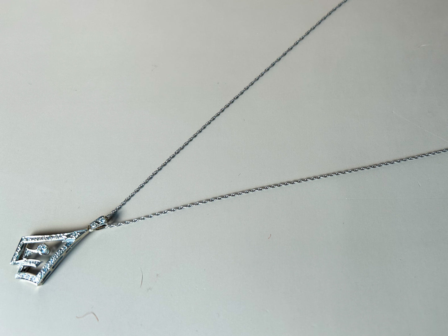 1940s Diamond Pendant
