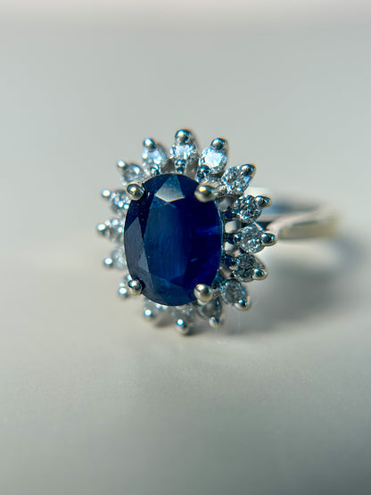 Sapphire & Diamond Ring