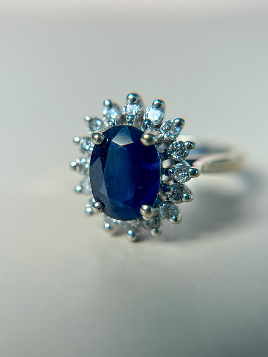 Sapphire & Diamond Ring
