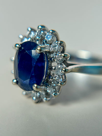 Sapphire & Diamond Ring