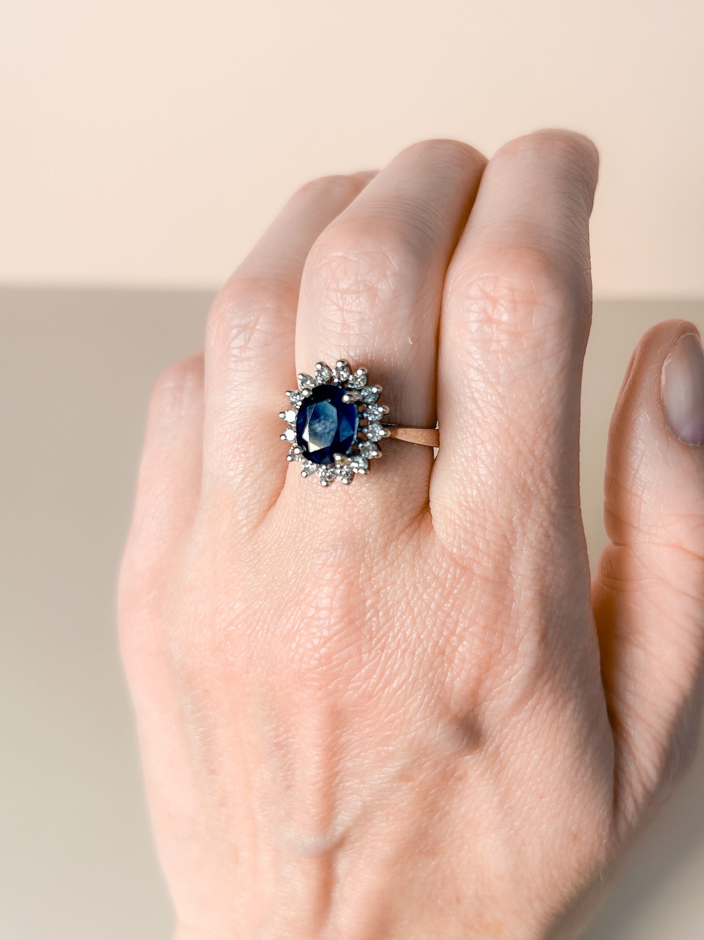 Sapphire & Diamond Ring