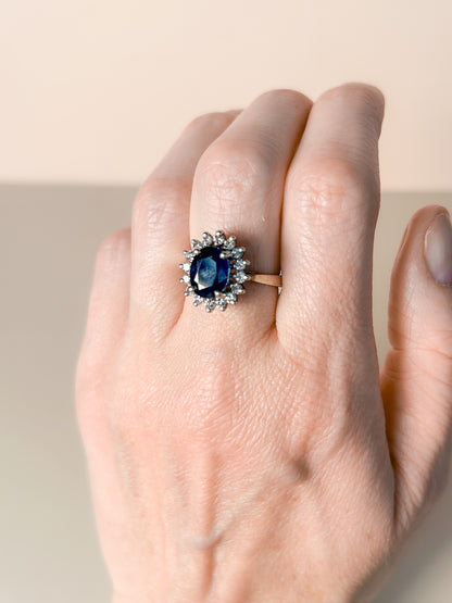 Sapphire & Diamond Ring
