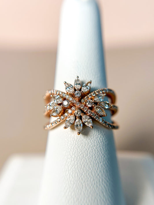 1950s Diamond Cocktail Ring