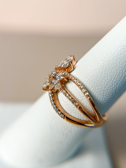 1950s Diamond Cocktail Ring