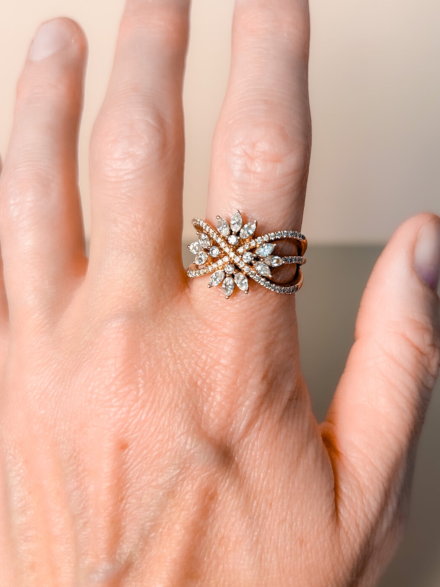 1950s Diamond Cocktail Ring