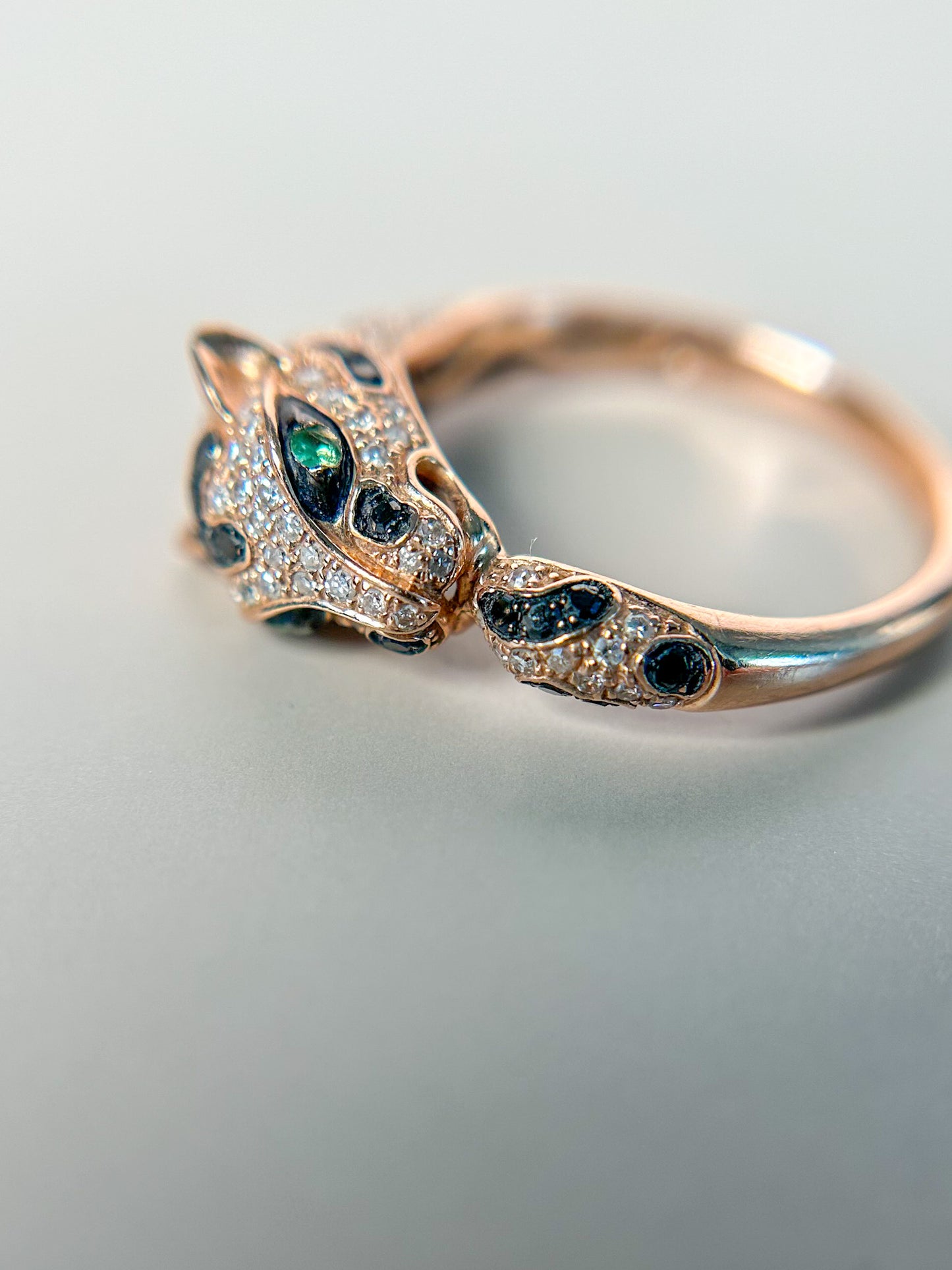 1970s Panther Ring