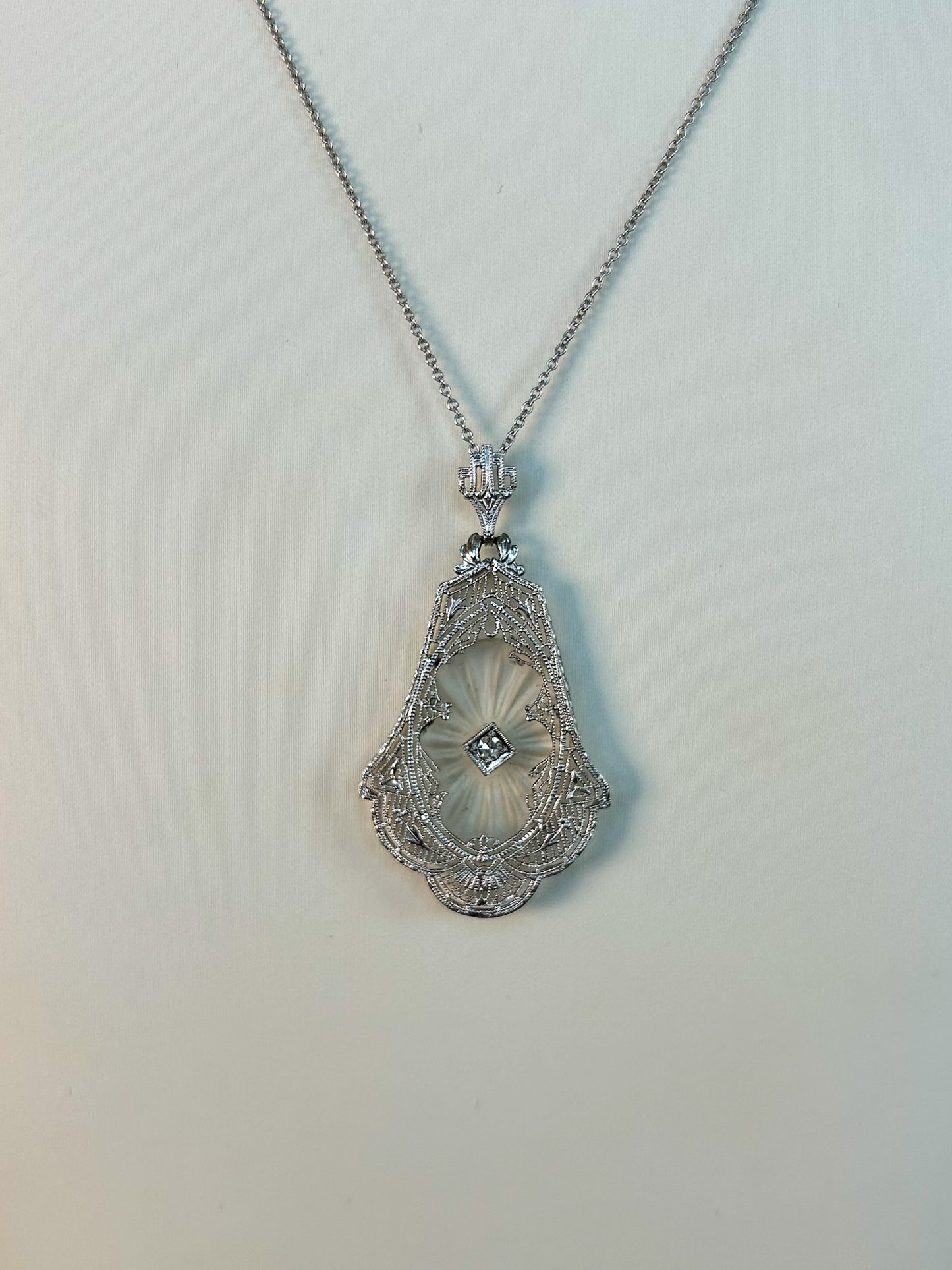 SOLD - Camphor Glass Necklace
