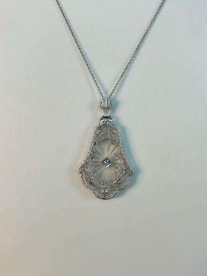 SOLD - Camphor Glass Necklace