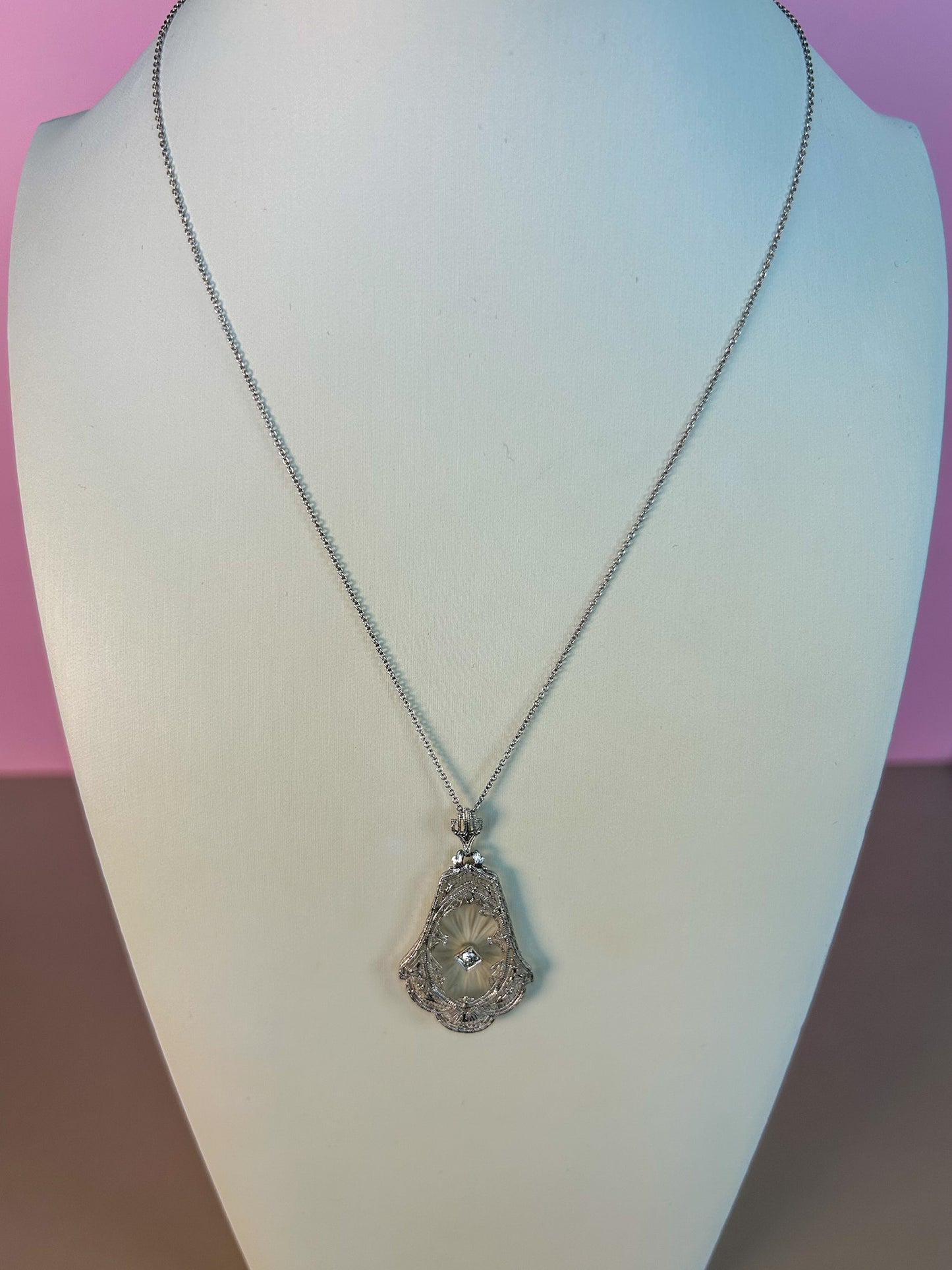 SOLD - Camphor Glass Necklace