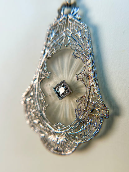SOLD - Camphor Glass Necklace