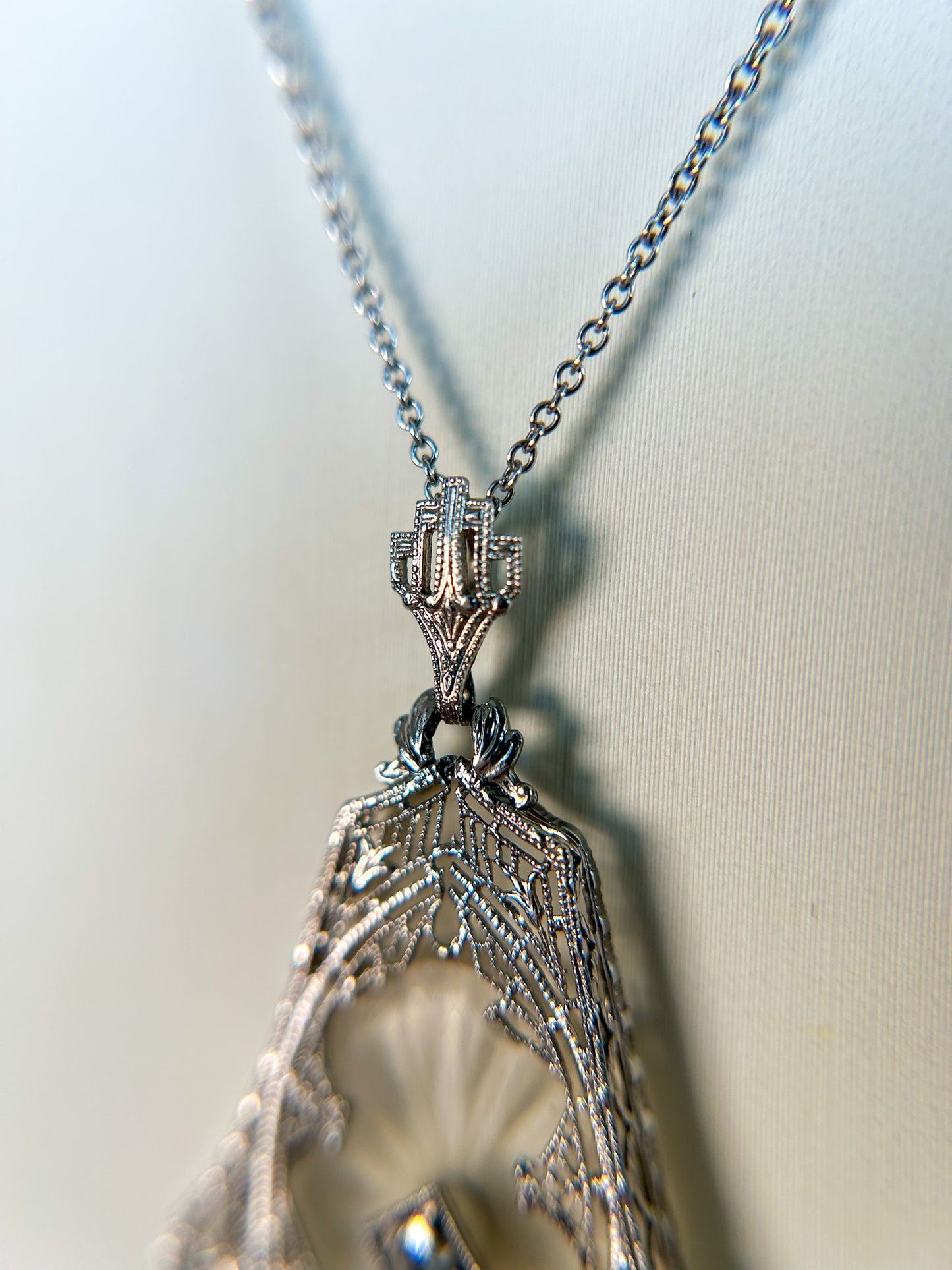 SOLD - Camphor Glass Necklace
