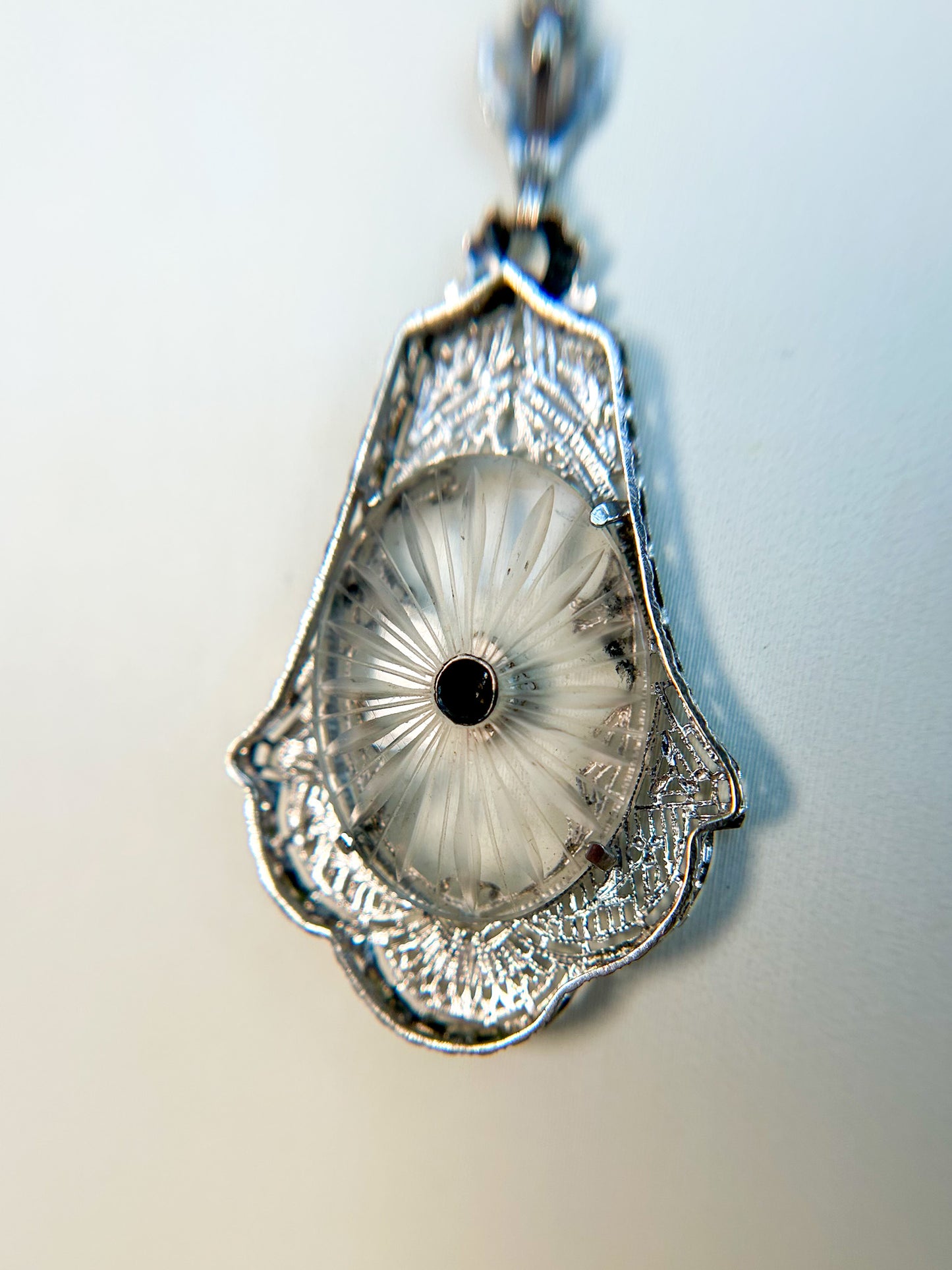 SOLD - Camphor Glass Necklace