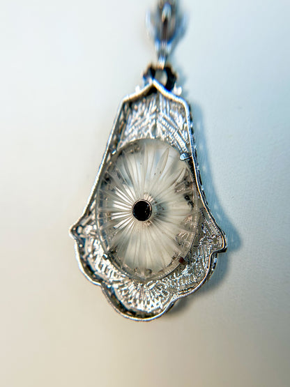 SOLD - Camphor Glass Necklace