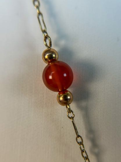 Carnelian Necklace 1930s