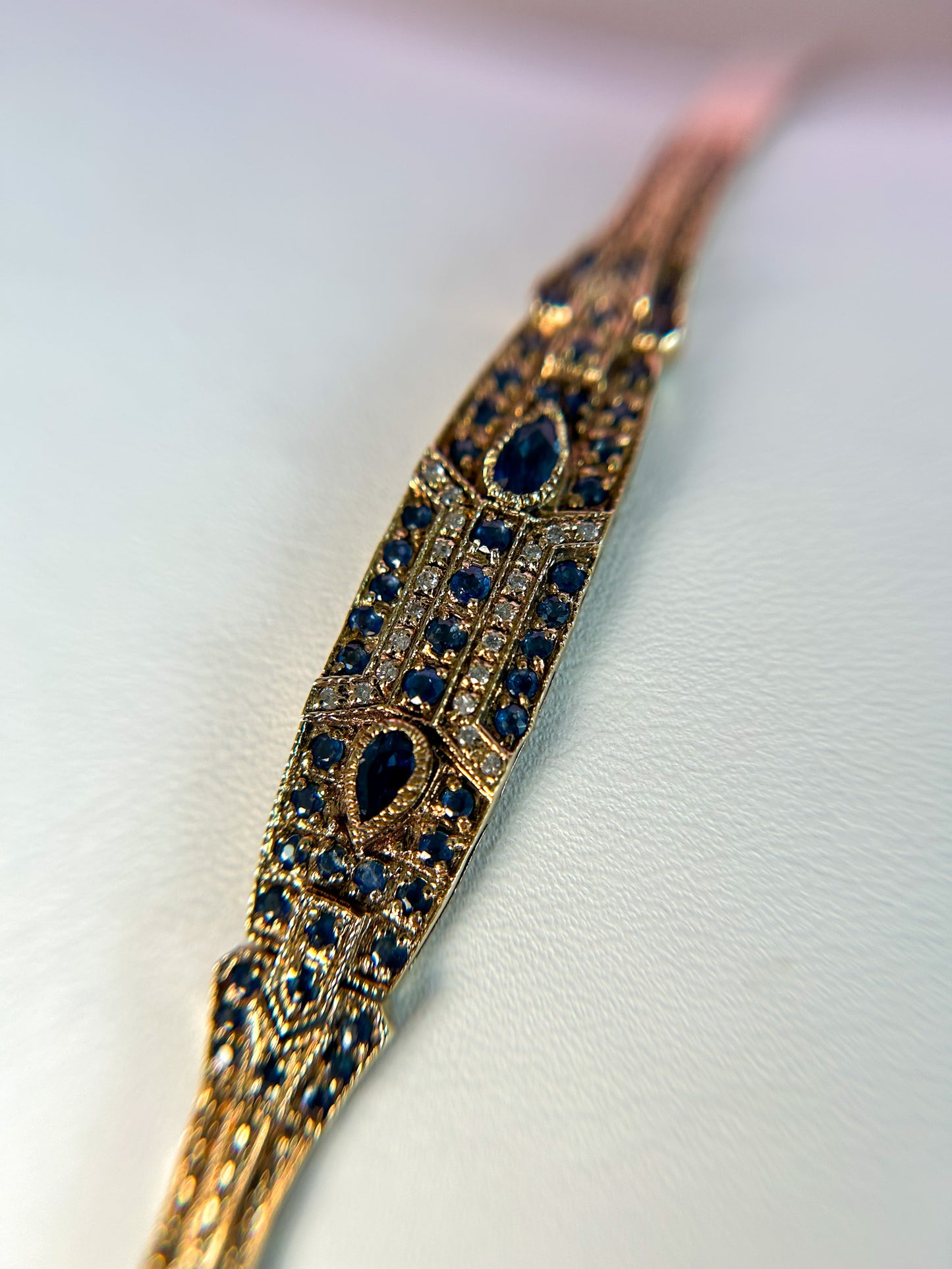 Victorian Diamond & Sapphire Bracelet