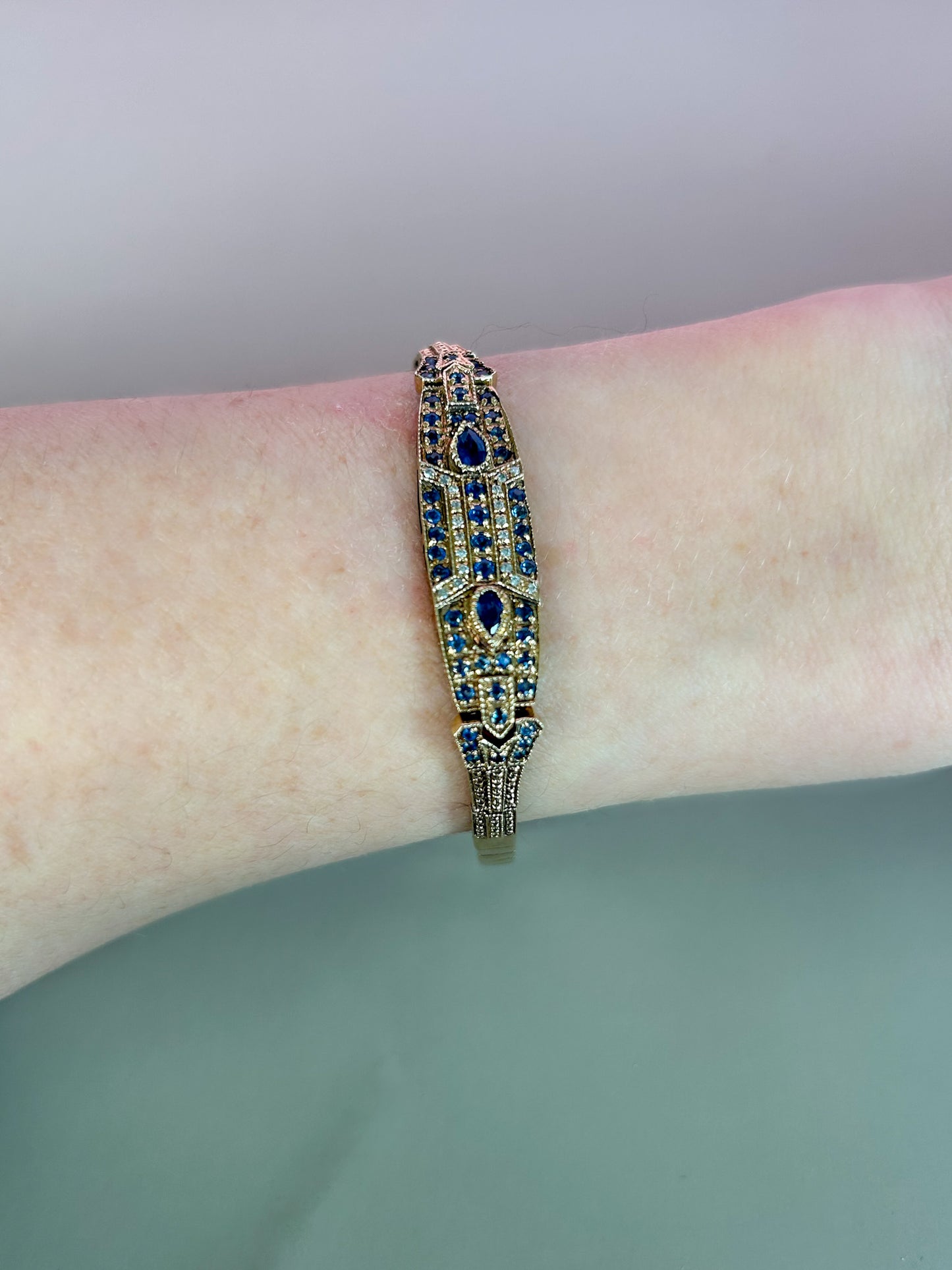Victorian Diamond & Sapphire Bracelet
