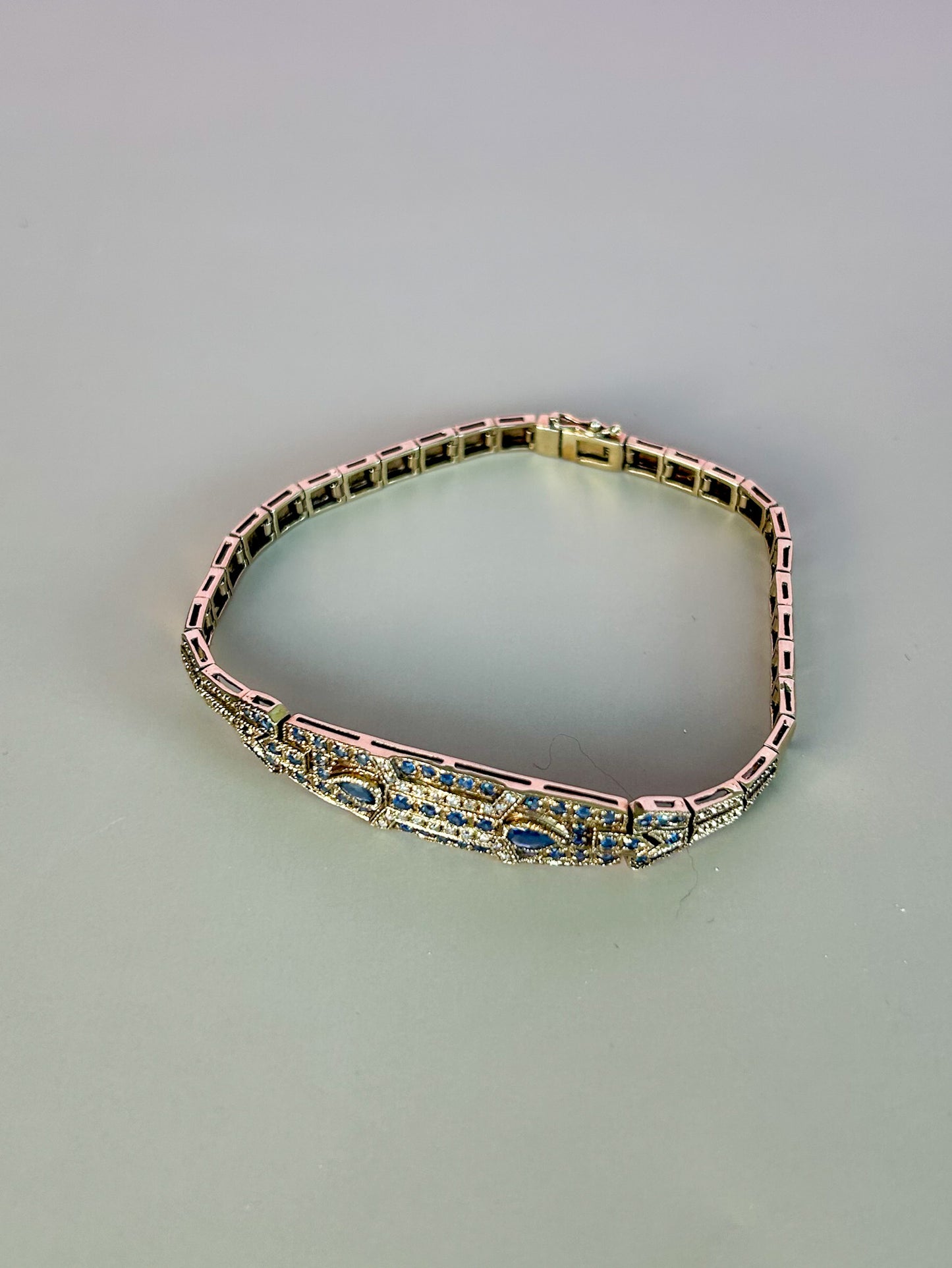 Victorian Diamond & Sapphire Bracelet
