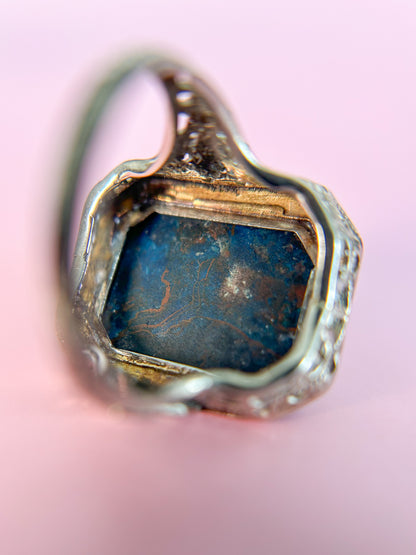 Art Deco Lapis Ring