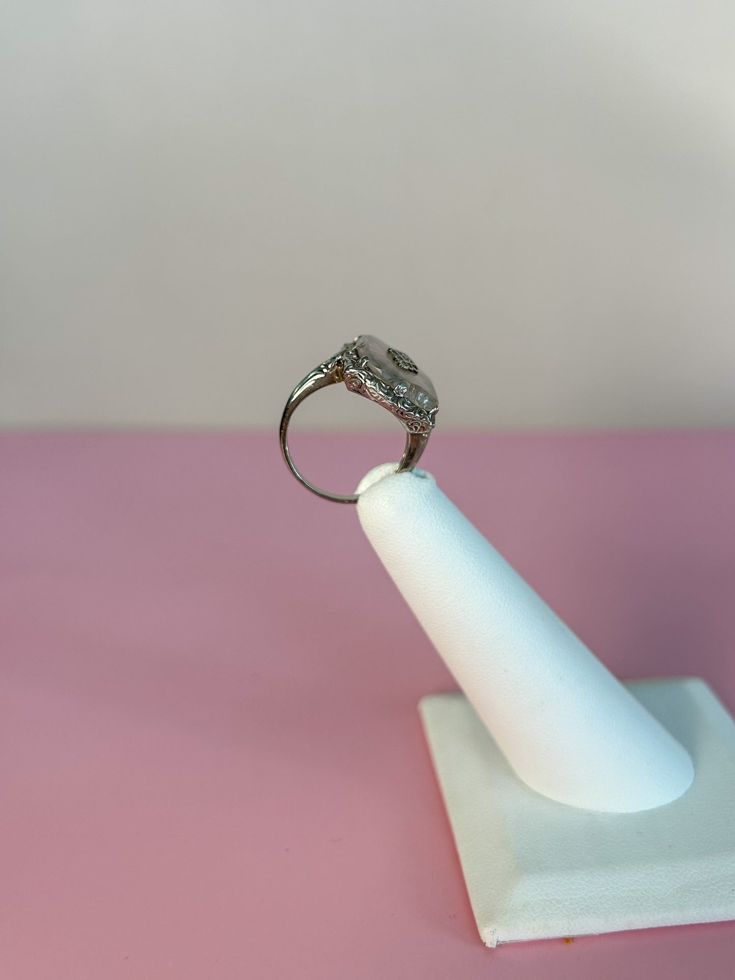 SOLD - Camphor Glass Ring