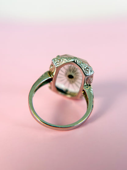 SOLD - Camphor Glass Ring