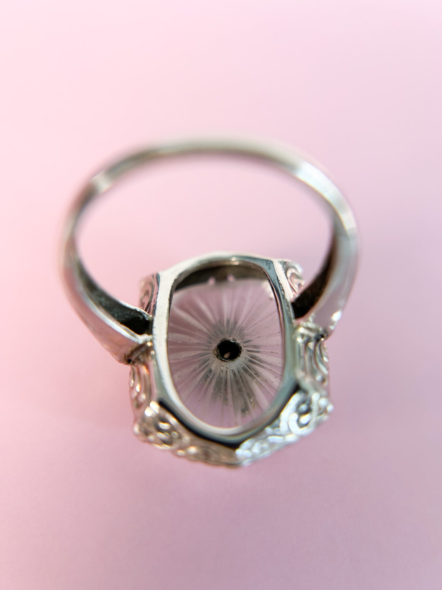 SOLD - Camphor Glass Ring