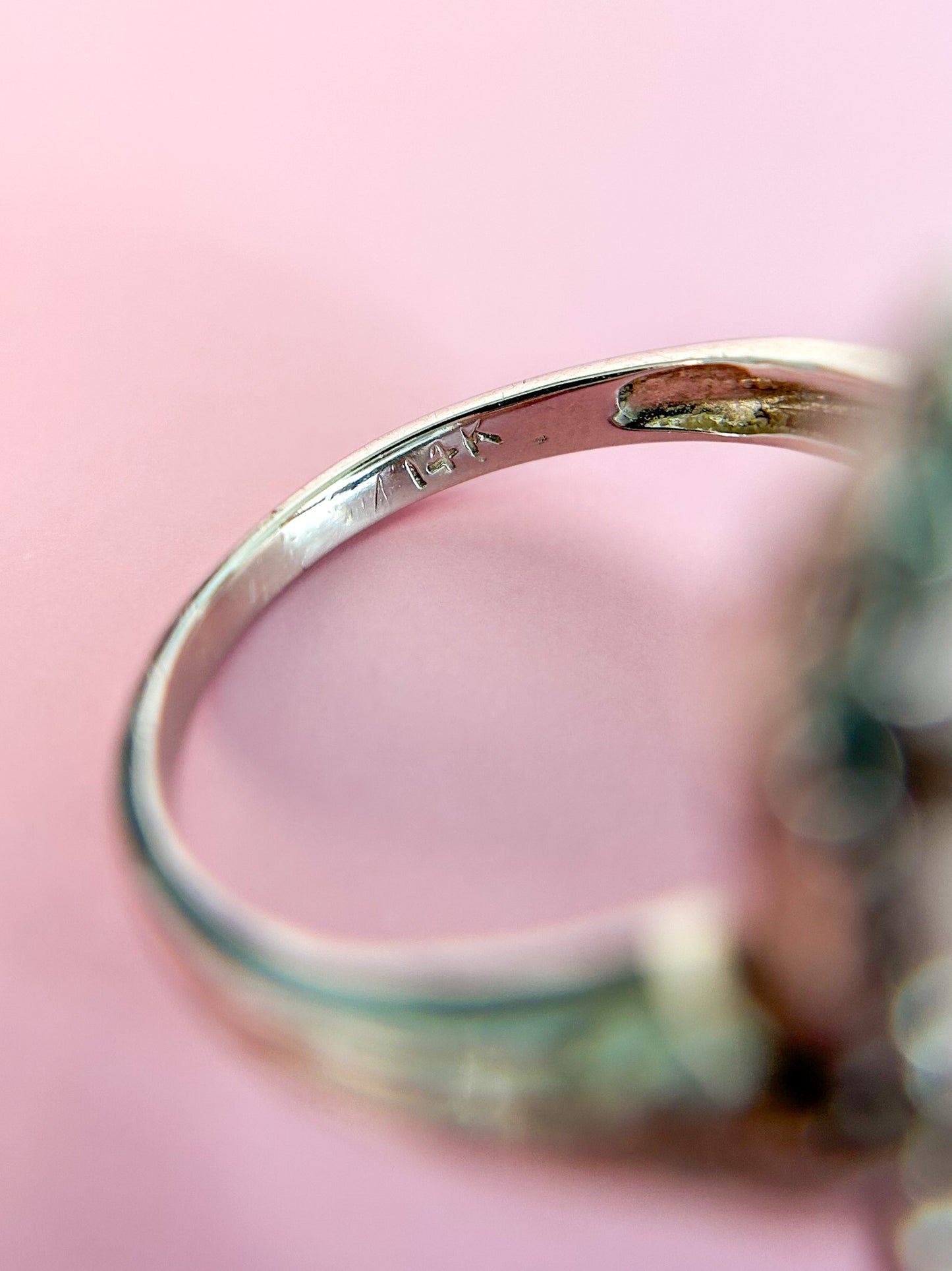 SOLD - Camphor Glass Ring
