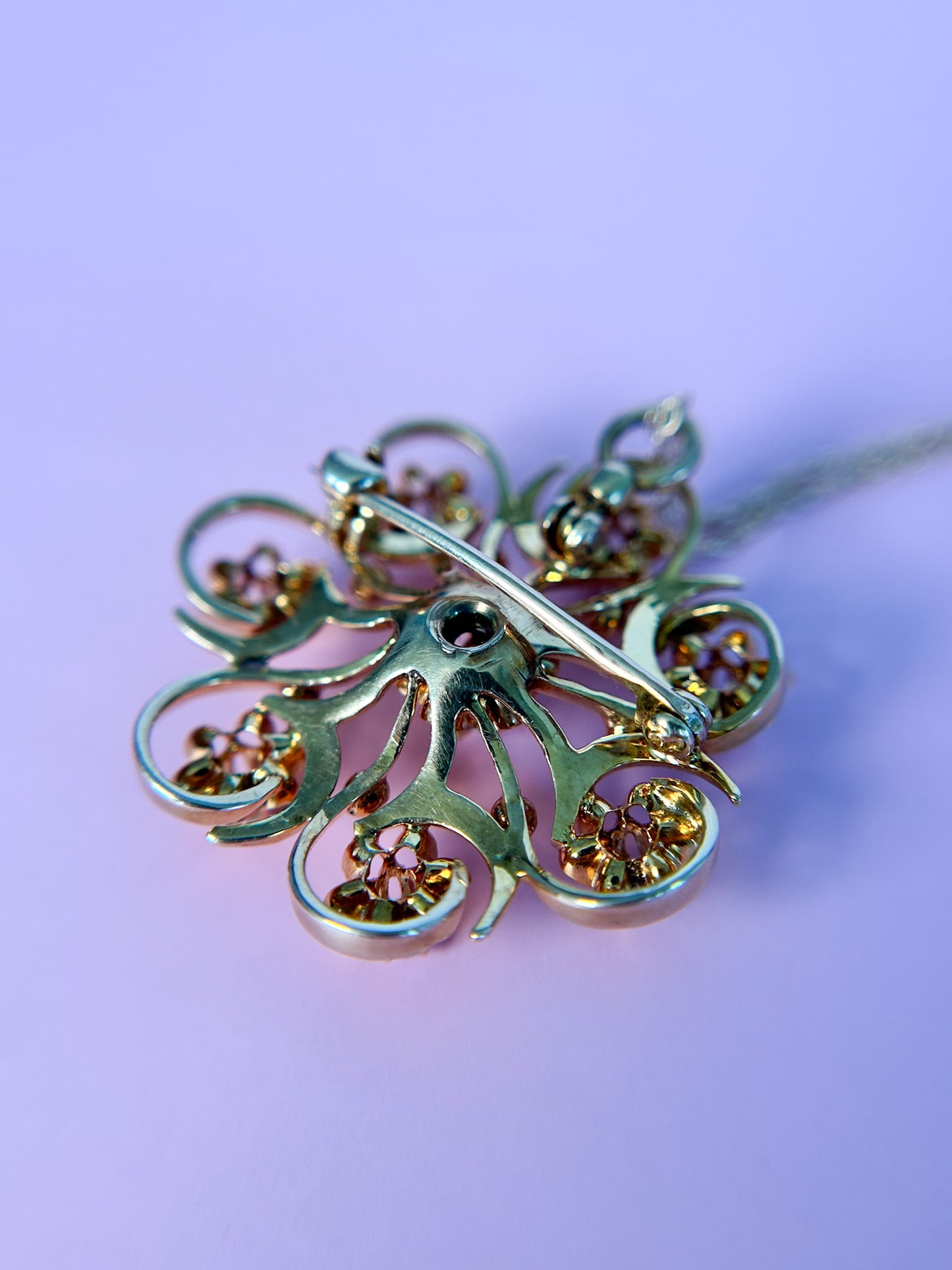 1930s Diamond & Gold Pin/Pendant