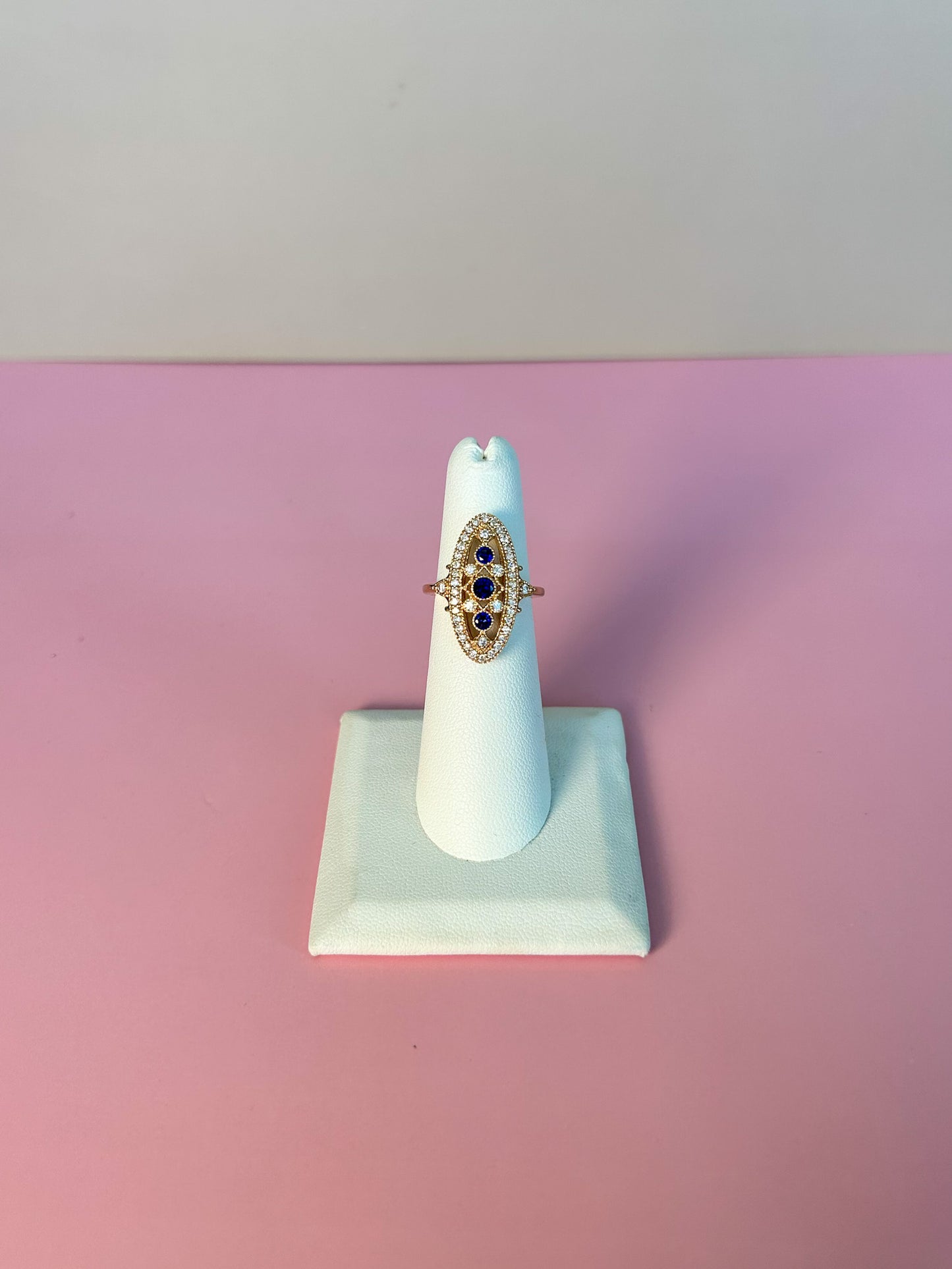 1950s Sapphire & Diamond Ring