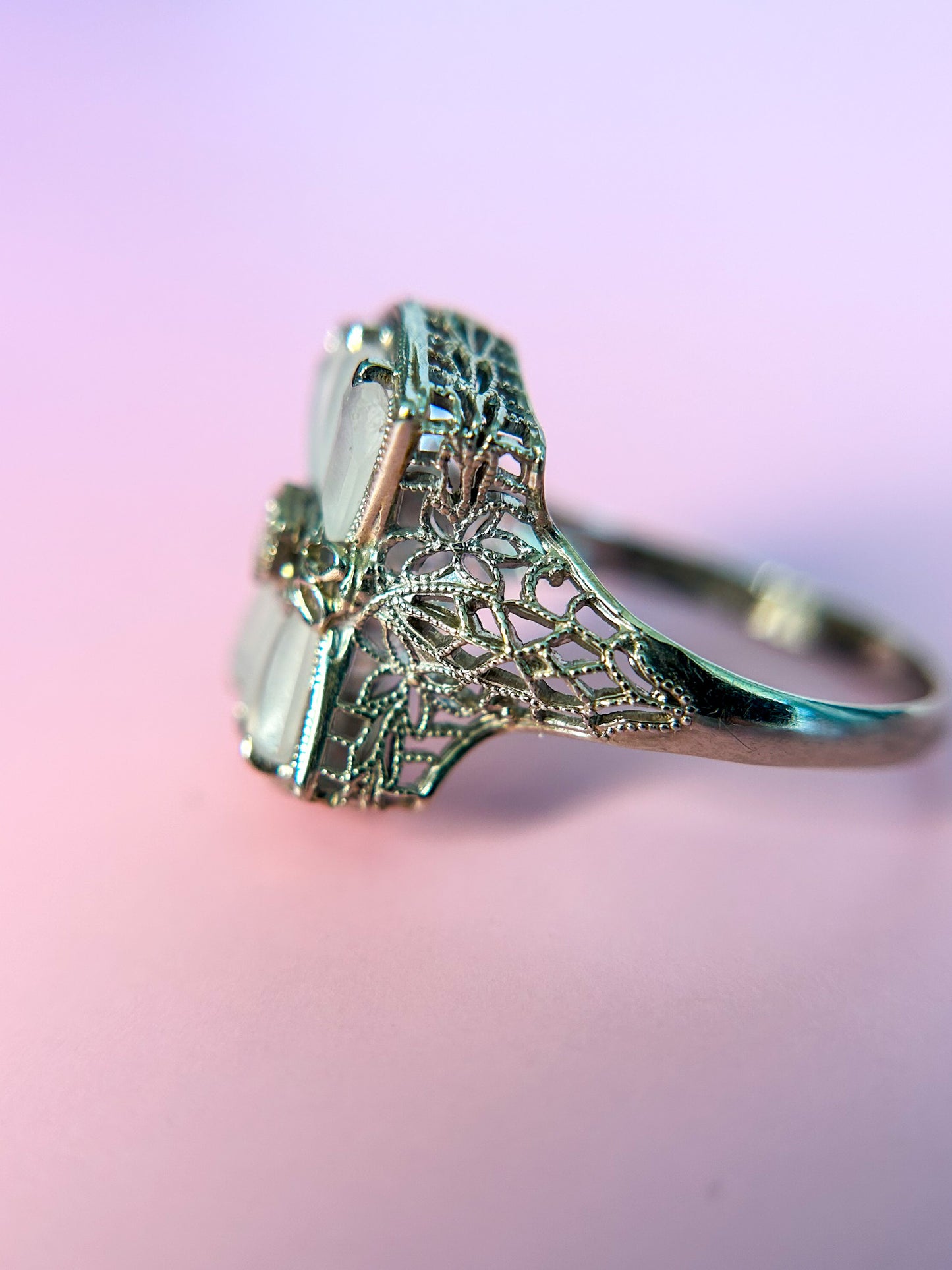 SOLD - 1920s Camphor Glass Ring
