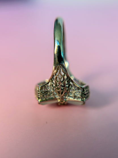 SOLD - 1920s Camphor Glass Ring