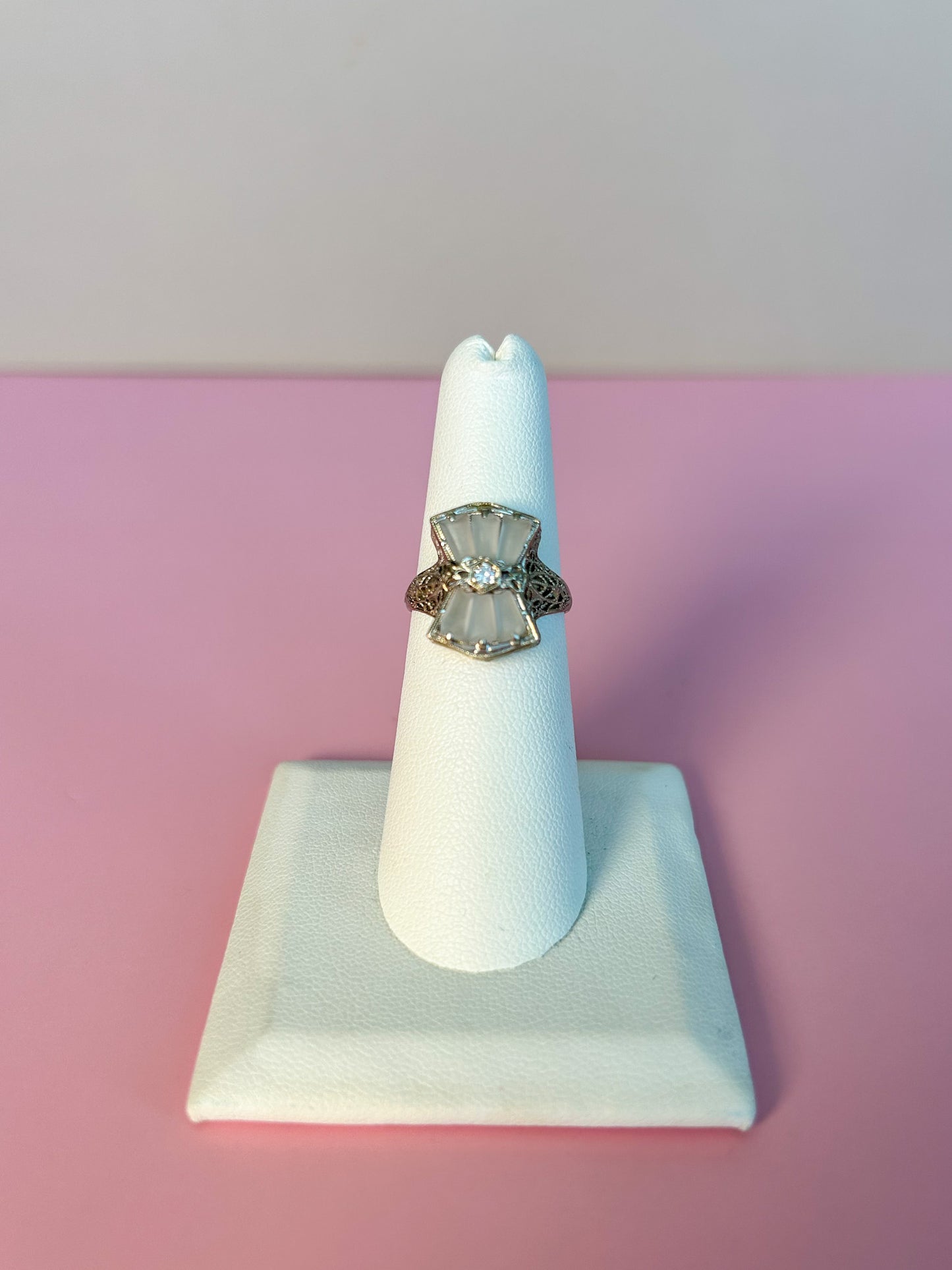 SOLD - 1920s Camphor Glass Ring