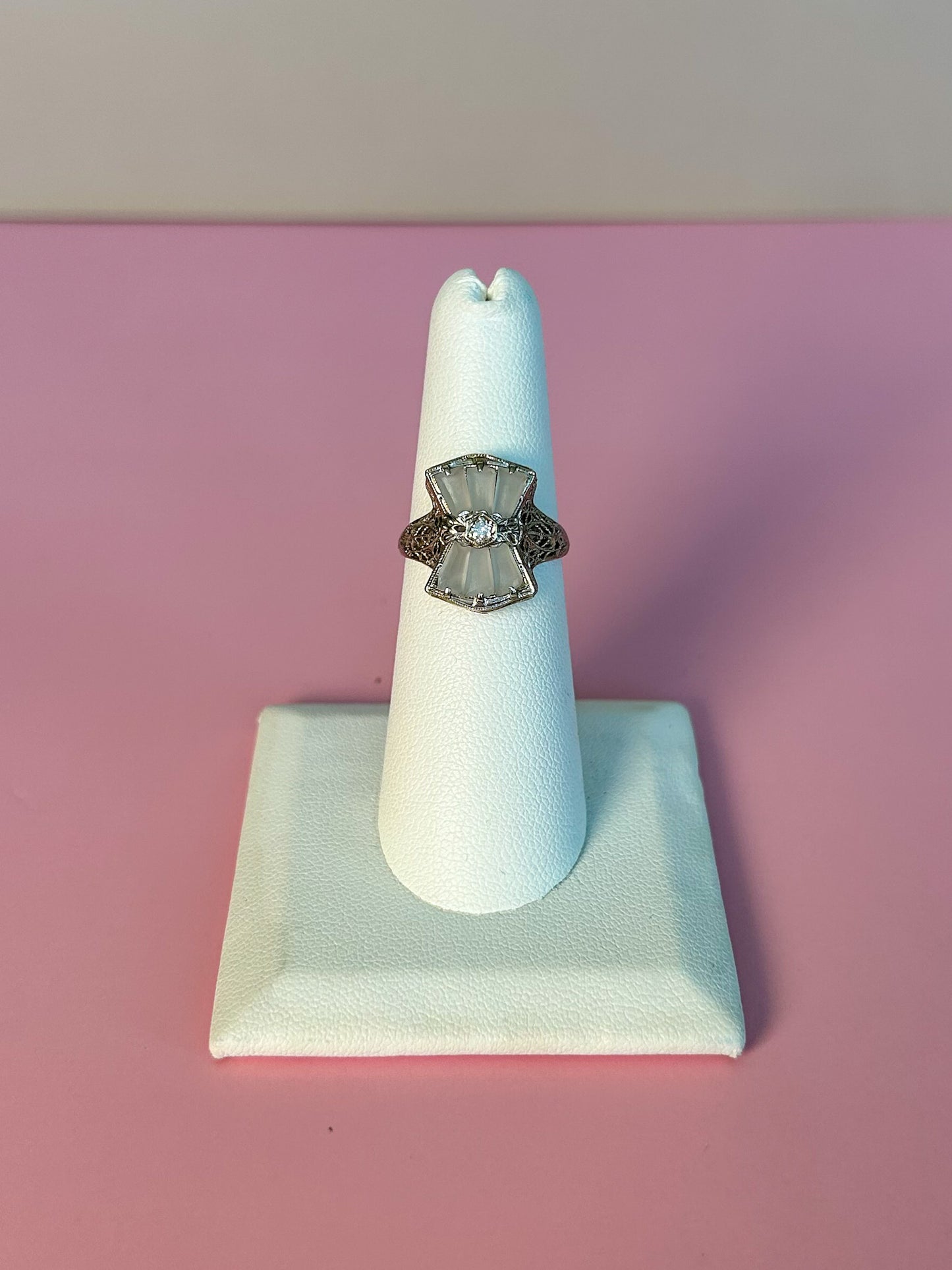 SOLD - 1920s Camphor Glass Ring