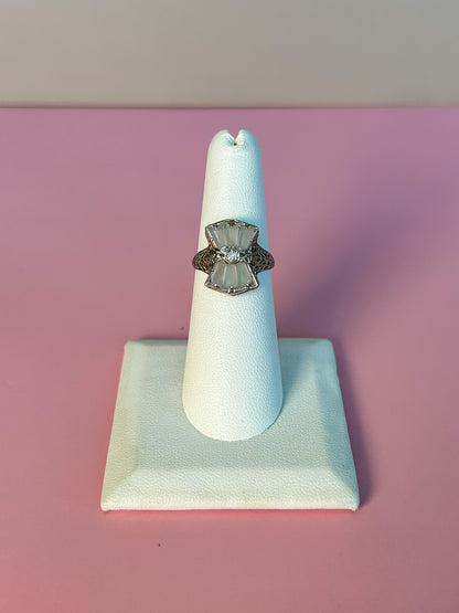SOLD - 1920s Camphor Glass Ring