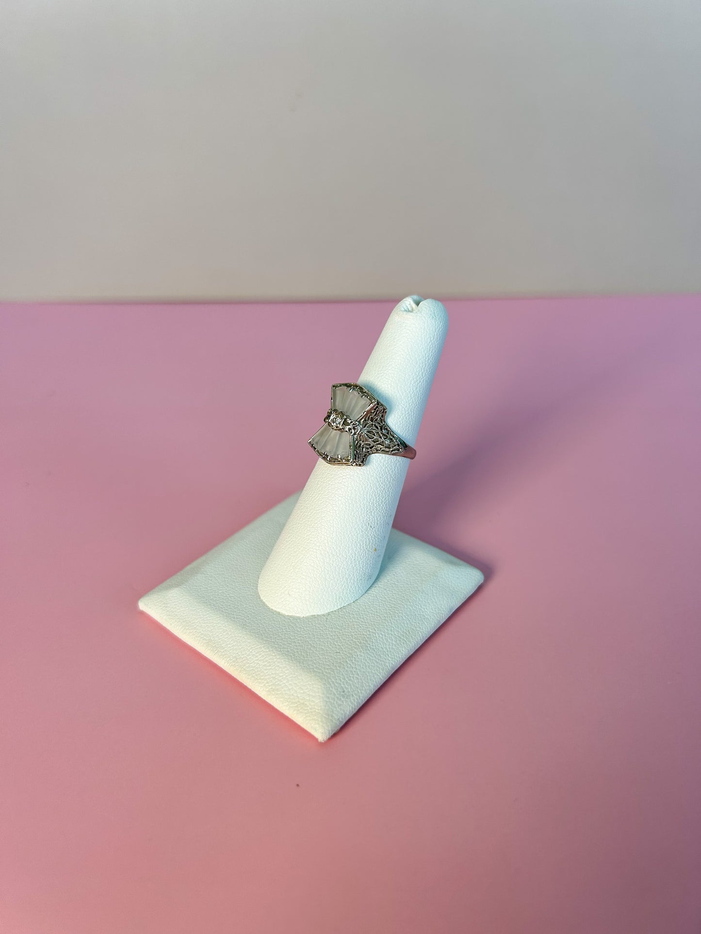 SOLD - 1920s Camphor Glass Ring
