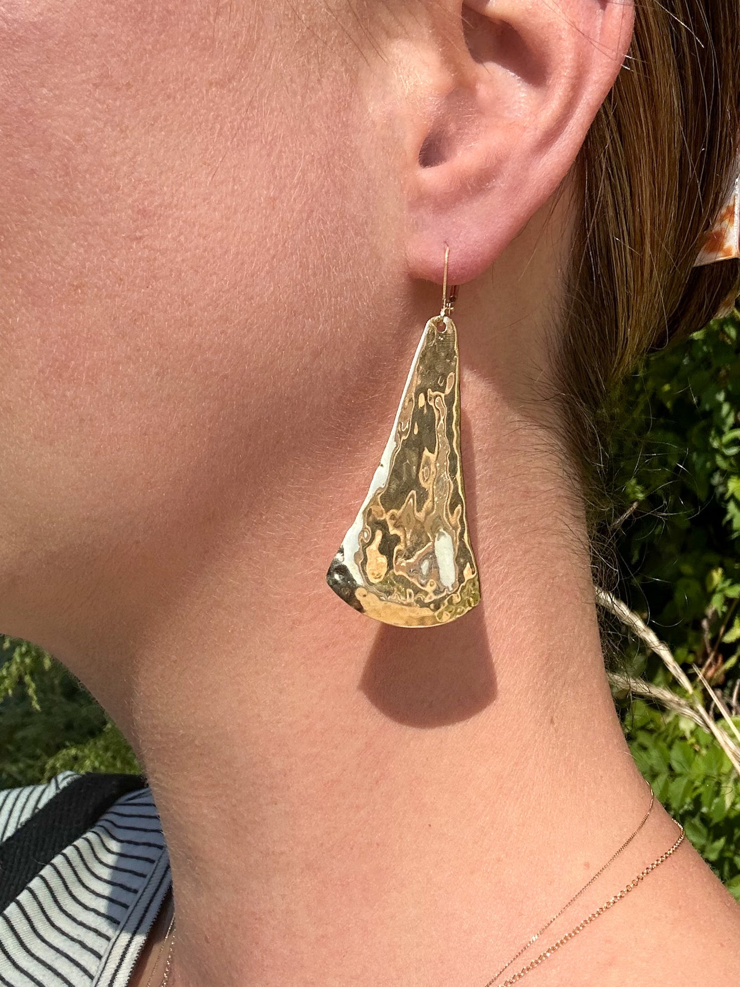 1960s Gold Teardrop Earrings