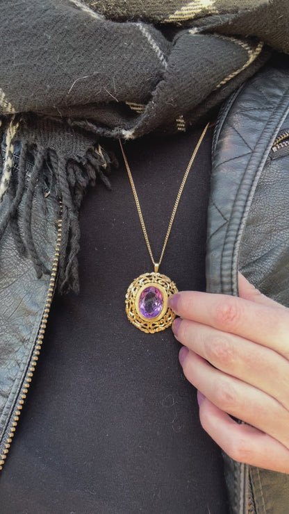 Amethyst Pin-Pendant