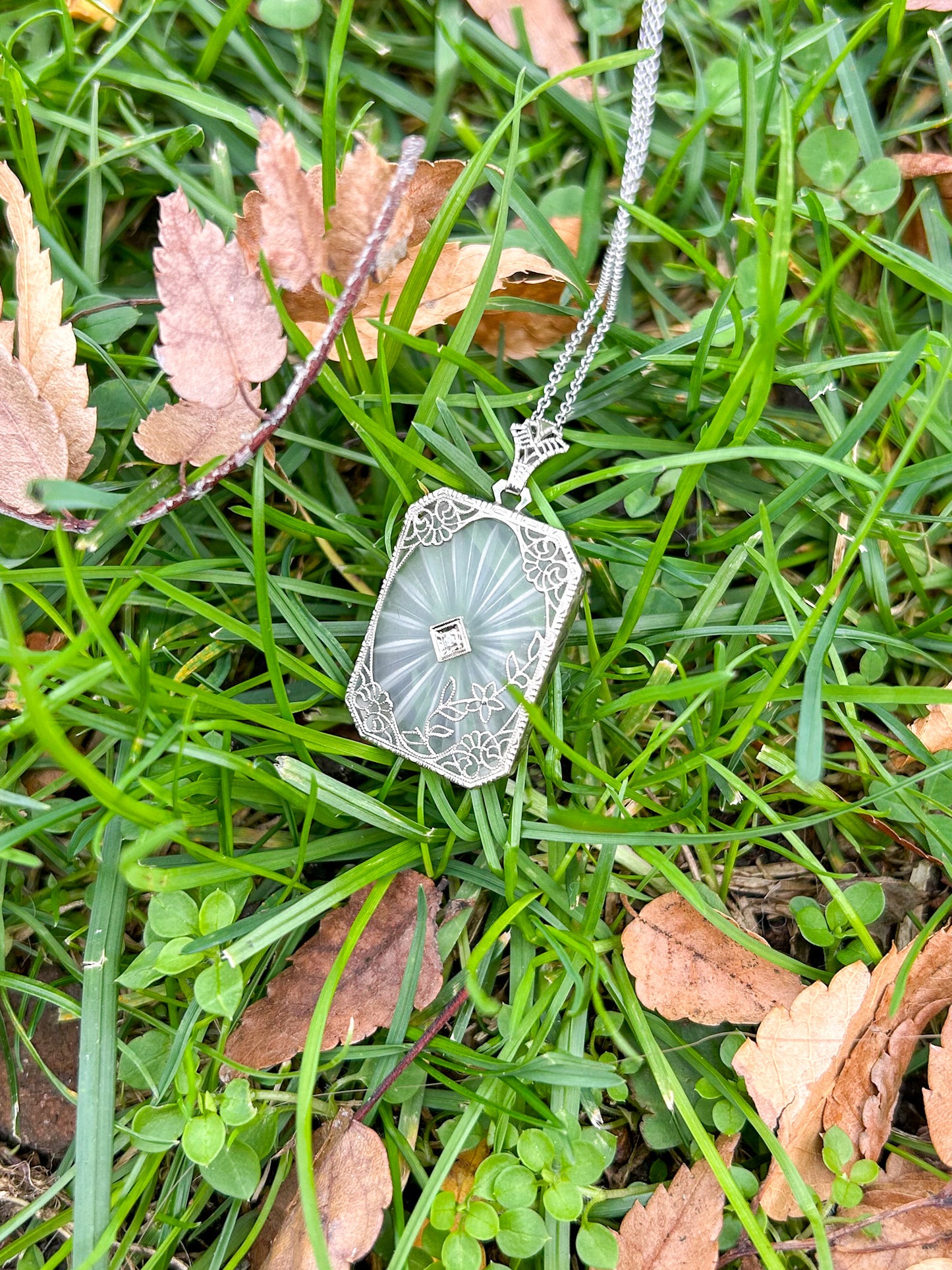 Camphor Glass Necklace