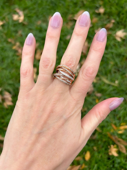 1950s Gold Swirl Ring