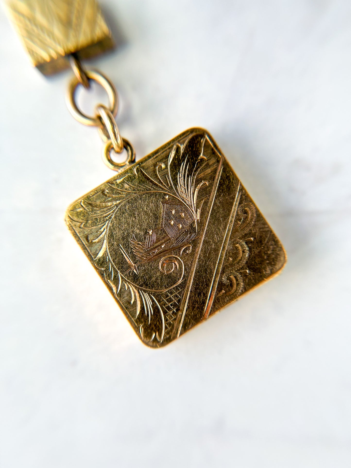 Sold - Victorian Watch Fob Chain with Locket