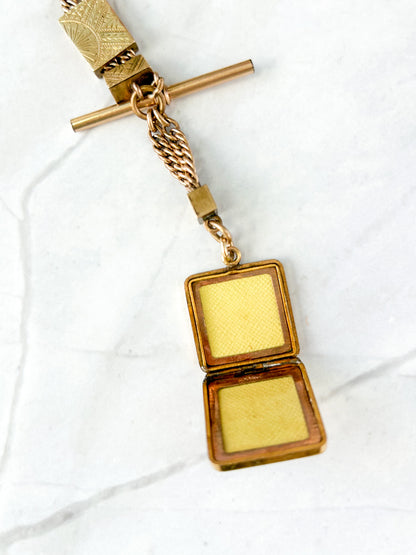 Sold - Victorian Watch Fob Chain with Locket